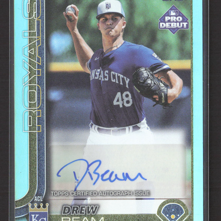 2025 Topps Pro Debut Drew Beam #PD-144 Teal Auto /75