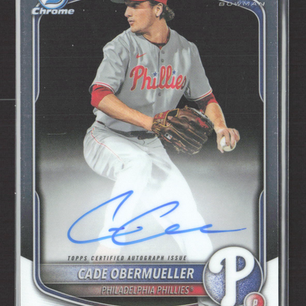 2025 Topps Bowman Chrome Cade Obermueller #CPA-CO Auto