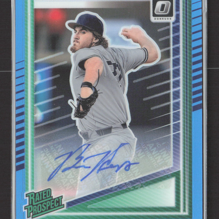 2025 Panini Donruss Optic Baseball Ben Hess #184 Blue Rated Prospect 33/35 Auto