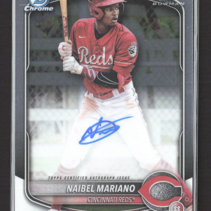 2025 Topps Bowman Chrome Naibel Mariano #CPA-NM 1st Bowman Auto
