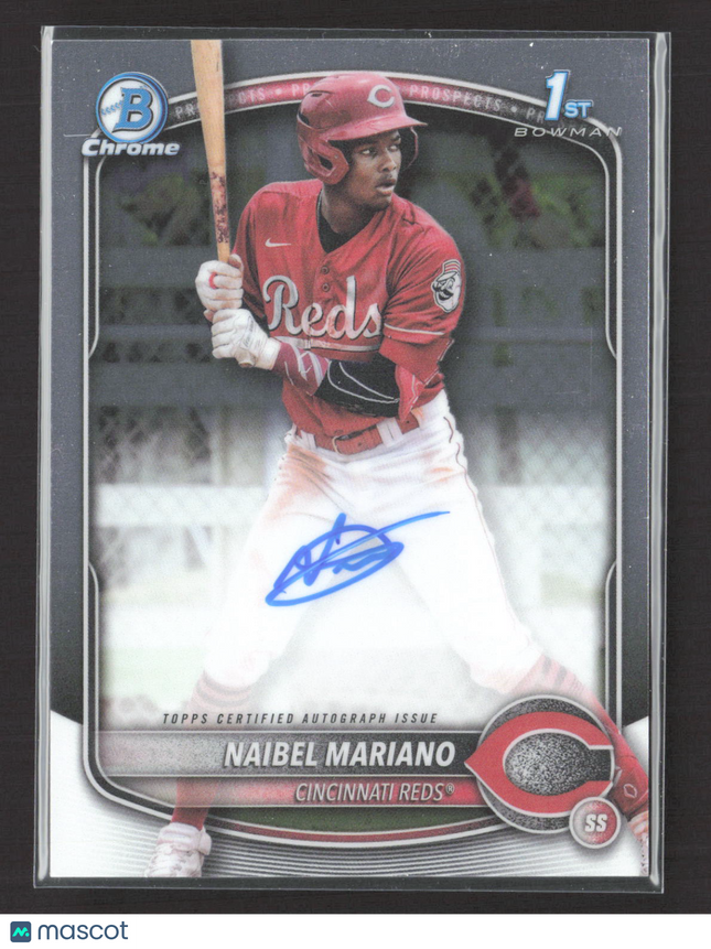 2025 Topps Bowman Chrome Naibel Mariano #CPA-NM 1st Bowman Auto