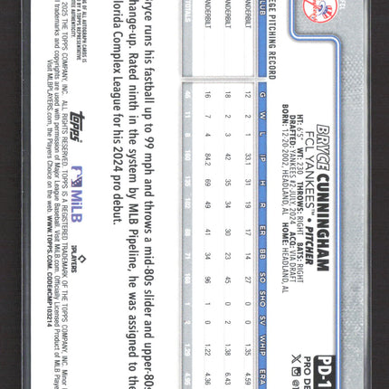 2025 Topps Pro Debut Bryce Cunningham #PD-148 Auto
