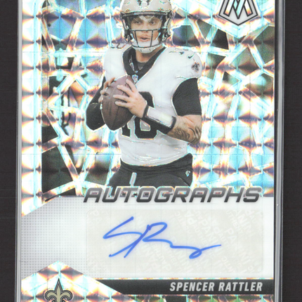 2025 Panini Prizm Mosaic Spencer Rattler #AMC-SRR Auto