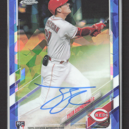 2021 Topps Chrome Sapphire Edition Tyler Stephenson #RA-TS RC Auto