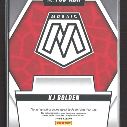 2025 Panini Mosaic Prizm KJ Bolden #FSC-KBN Auto