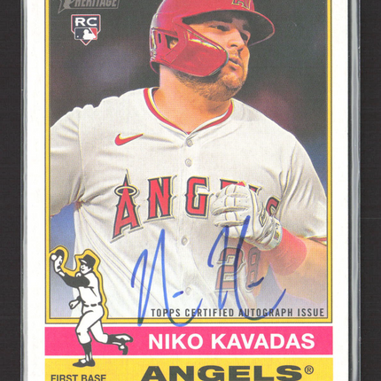 2025 Topps Heritage Niko Kavadas #ROA-NK RC Auto Real One