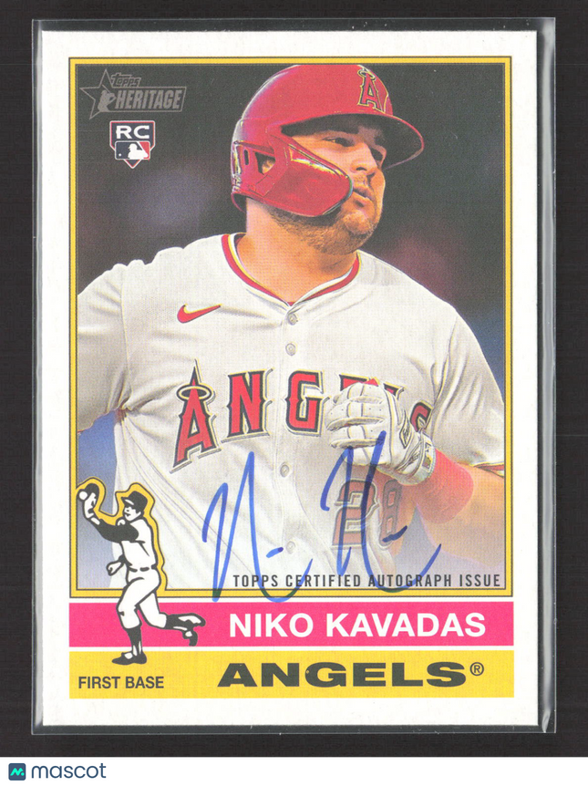 2025 Topps Heritage Niko Kavadas #ROA-NK RC Auto Real One