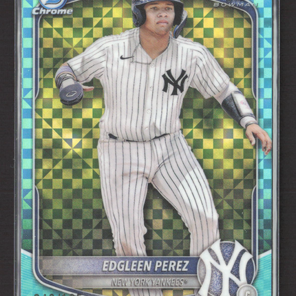 2025 Bowman Chrome Edgleen Perez #BCP-80 Aqua Xfractor 048/125