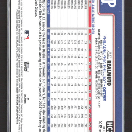 2025 Topps Chrome Holiday J.T. Realmuto #HC33 Orange 10/25