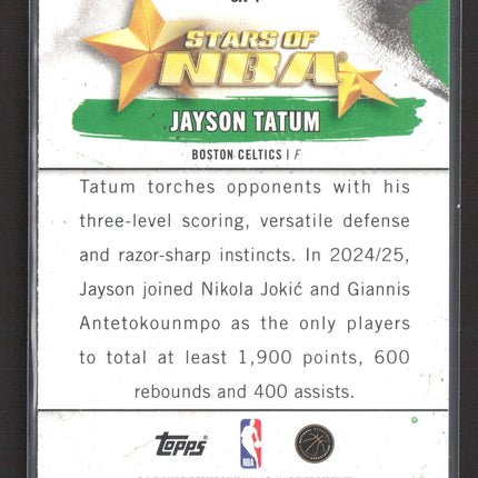 2025 Topps Stars of NBA Jayson Tatum #SA-4 Purple 153/250