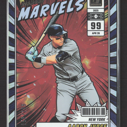 2025 Panini Donruss Baseball Diamond Marvels Aaron Judge #16 /199