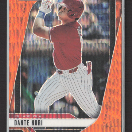 2025 Panini Prizm Baseball Dante Nori #242 Orange 11/49