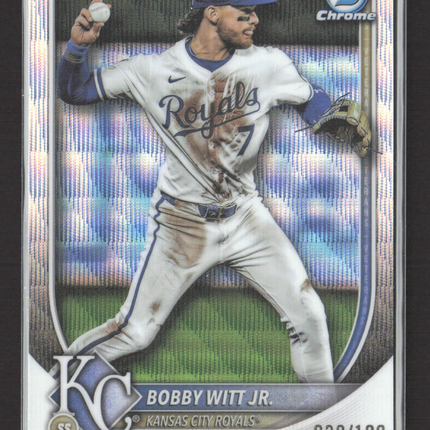 2025 Topps Bowman Chrome Bobby Witt Jr. #7 Refractor 039/100
