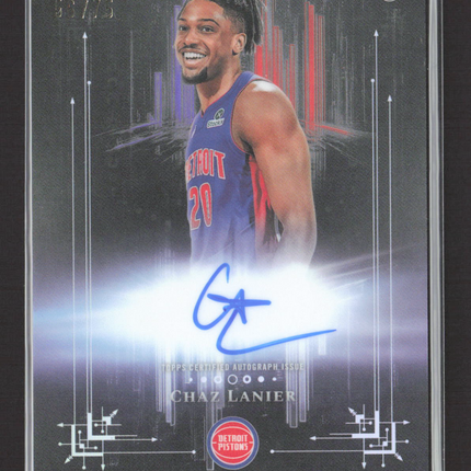 2025 Topps Midnight Dark Marks Chaz Lanier #DMR-CL 06/75 Auto