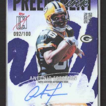 2025 Topps Signature Class Preeminent Ink Antonio Freeman #PI-AF 092/100 Auto
