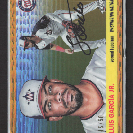 2025 Topps Chrome PLatinum Luis Garcia Jr. #190 Gold Wave Refractor 45/50