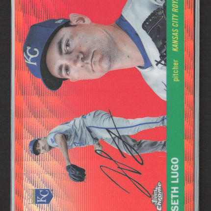 2025 Topps Chrome Seth Lugo #60 Orange Wave Refractor /25