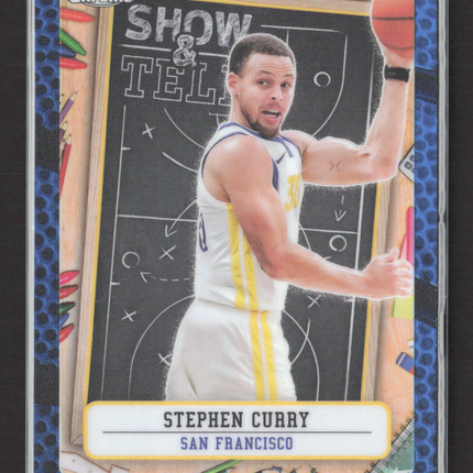 2025 Topps Chrome Show & Tell Stephen Curry #ST-7 Blue Basketball