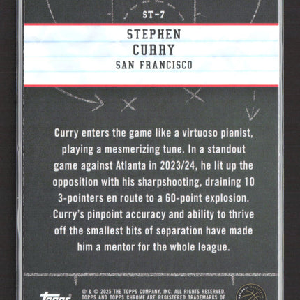 2025 Topps Chrome Show & Tell Stephen Curry #ST-7 Blue Basketball