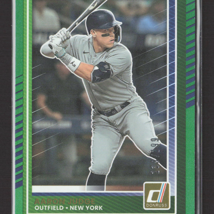 2022 Panini Donruss Baseball Aaron Judge #50 Green /199