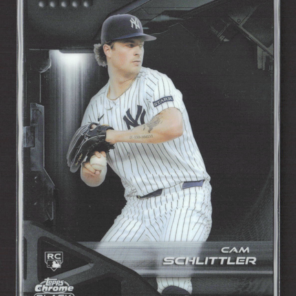 2026 Topps Chrome Black Cam Schlittler #98 RC