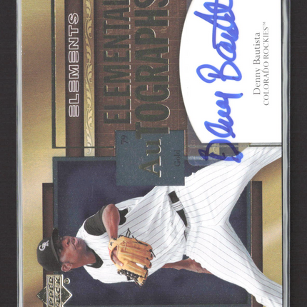 2007 Upper Deck Elements Elemental Autographs Denny Bautista #AU-DB Auto