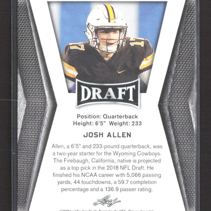 2018 Leaf Draft Josh Allen #31