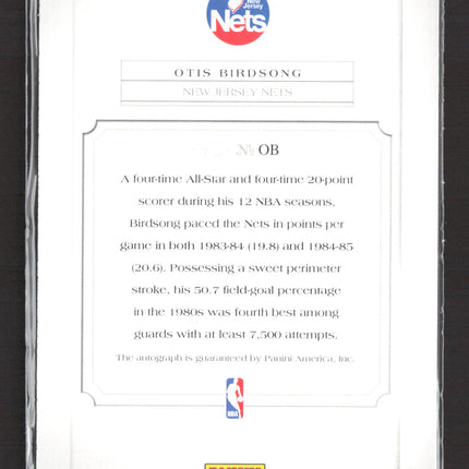 2012 Panini Past & Present Elusive Ink Otis Birdsong #OB Elusive Ink Auto