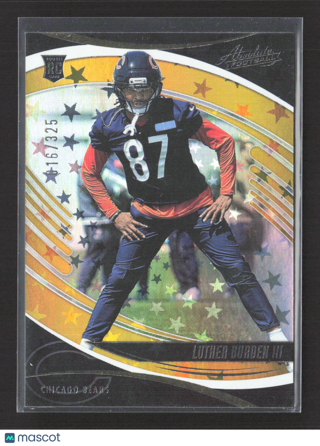 2025 Panini Absolute Football Luther Burden III #154 Stars RC 16/325