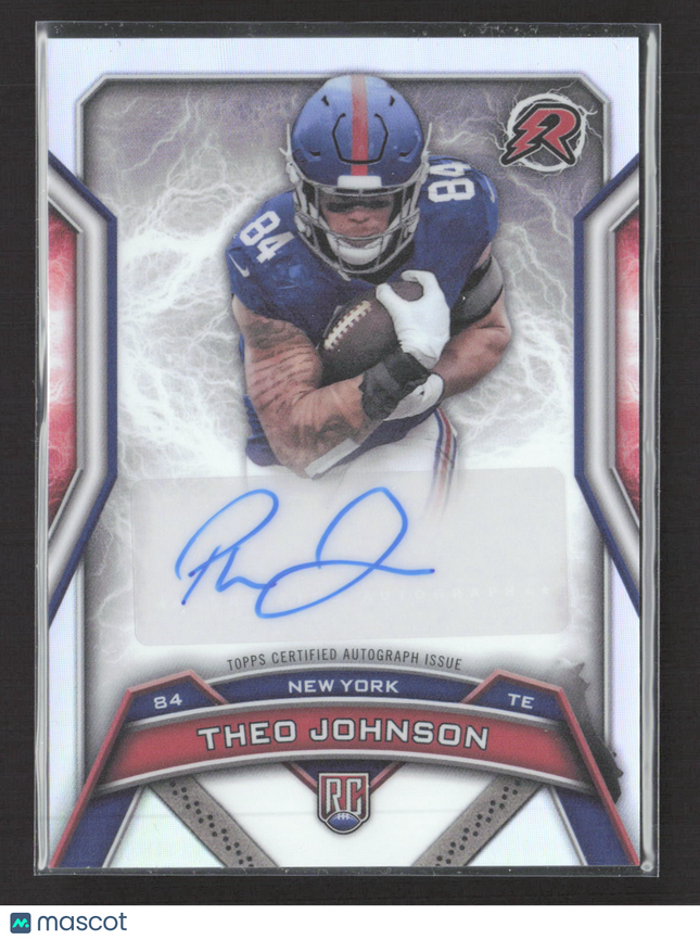 2025 Topps Resurgence Theo Johnson #RRS-TJ RC Auto