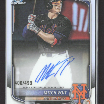 2025 Bowman Chrome Mitch Voit #CPA-MV Refractor 406/499 Auto