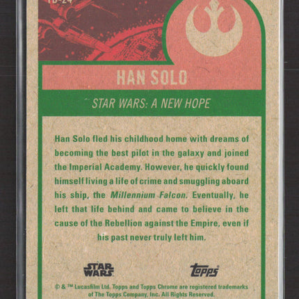 2023 Topps Chrome Star Wars Han Solo Harrison Ford 05/75 #TB-24 Tribute