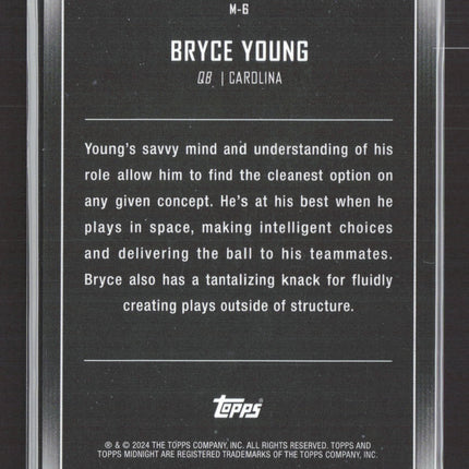 2024 Topps Midnight Moonfall Bryce Young #M-6