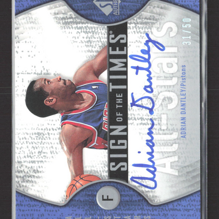 2007 Upper Deck SP Authentic Sign of the Times Adrian Dantley #STA-AD 31/50 Auto