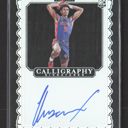 2023 Panini Calligraphy Signatures Ausar Thompson #CAL-AST RC Auto