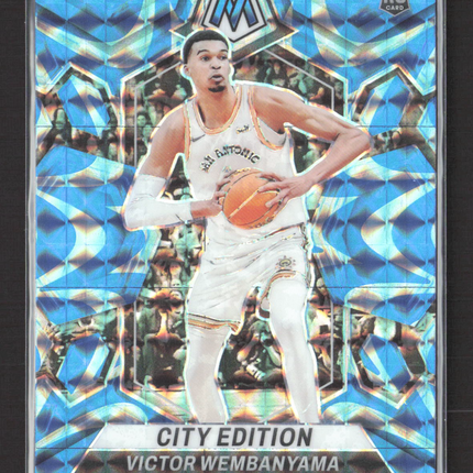 2023 Panini Mosaic Prizm City Edition Victor Wembanyama #282 Blue RC