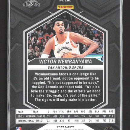 2023 Panini Mosaic Prizm City Edition Victor Wembanyama #282 Blue RC