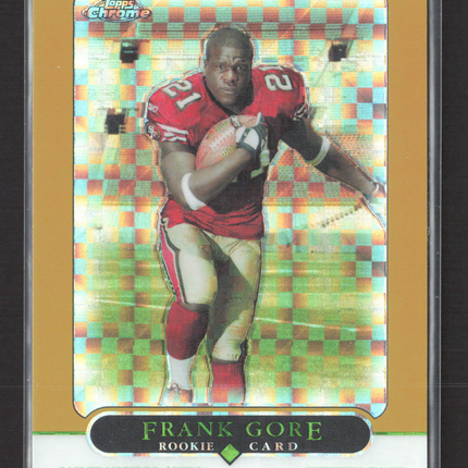 2005 Topps Chrome Frank Gore #177 X-Fractor Gold /399
