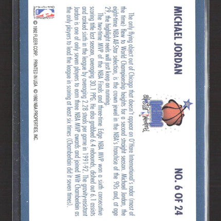 1992 Fleer All-Star Weekend Michael Jordan #6 of 24