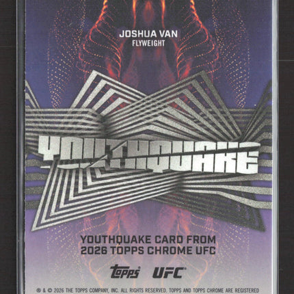 2026 Topps Chrome UFC Youthquake Joshua Van #YQ-6