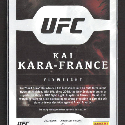2023 Panini Chronicles Origins Kai Kara-France #OA-KKF Auto