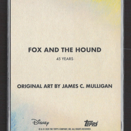 2026 Topps Chrome Disney 100 Fox and the Hound Original Art #AD-5
