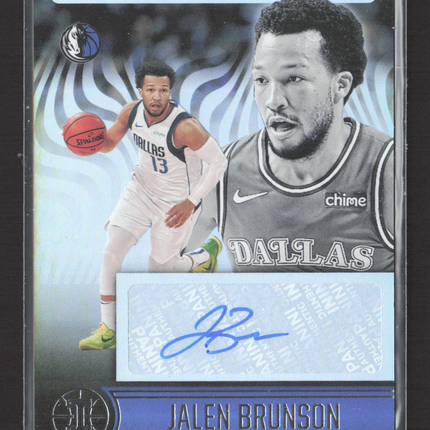 2021 Panini Illusions Trophy Collection Jalen Brunson #TC-JAL Auto