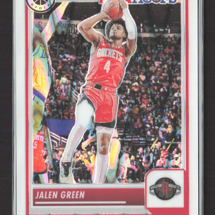 2024 Panini NBA Hoops Premium Stock Prizm Jalen Green #5 White /75