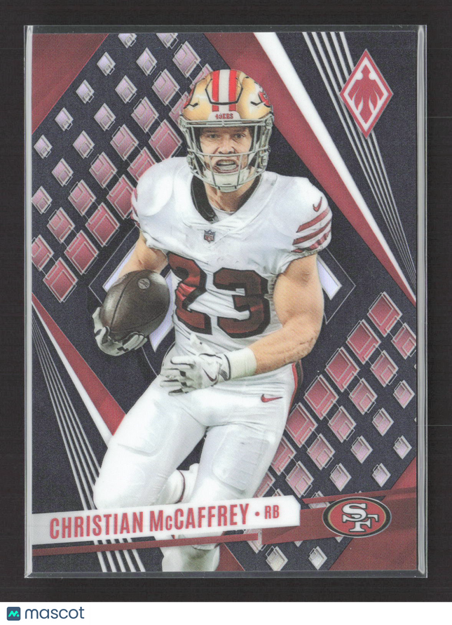2023 Panini Phoenix Football Christian McCaffrey #41 Short Print Black 06/10