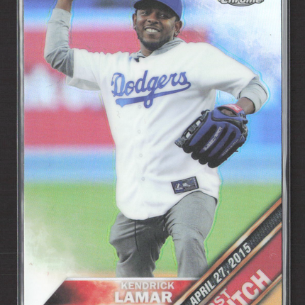 2016 Topps Chrome First Pitch Kendrick Lamar #FPC-20 Refractor