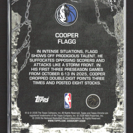 2026 Topps Chrome Cactus Jack Cooper Flagg #61 RC