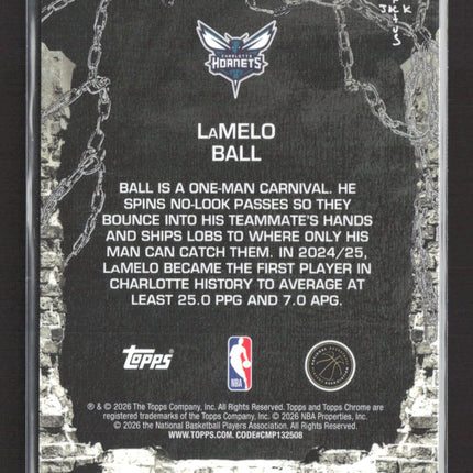 2026 Topps Chrome Cactus Jack LaMelo Ball #21 Gold /50