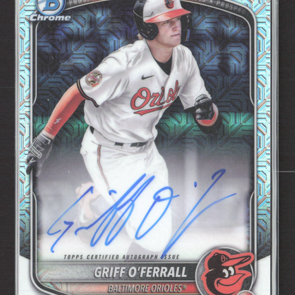 2025 Bowman Chrome Mega Box Griff O'Ferrall #BMA-GO Mojo Refractor Auto