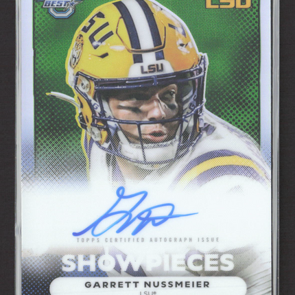 2025 Topps Bowman University Best Showpieces Garrett Nussmeier #BSA-GN Auto